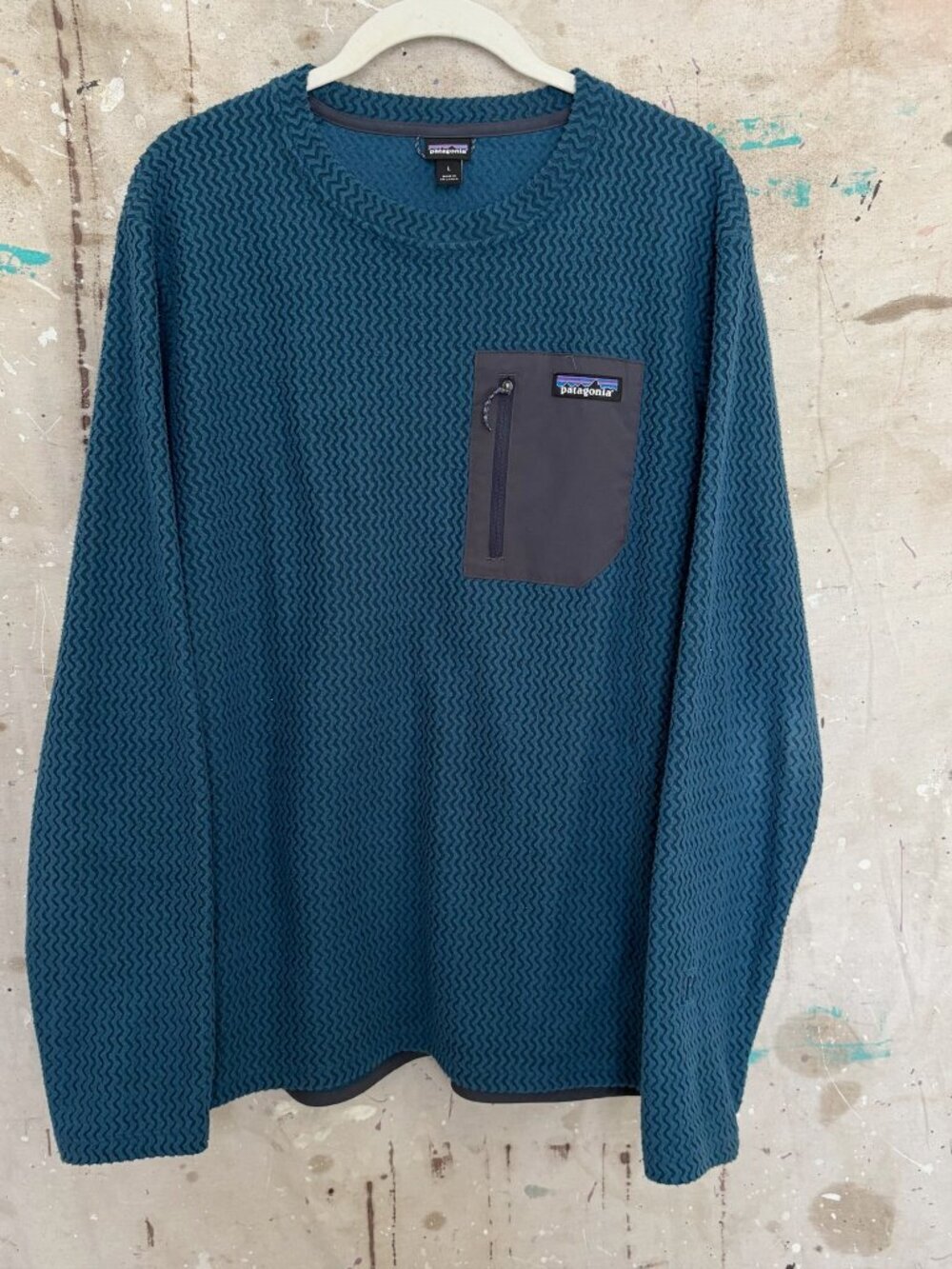 Patagonia R1 Air Fleece Crewneck, Crater Blue